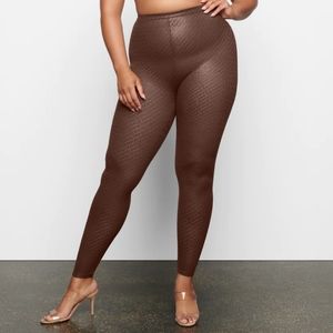 Skims Logo Mesh Foil Legging